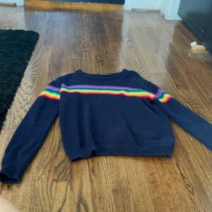 Brandy Melville Striped rainbow sweater